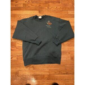 Pro Spirit Sweatshirt Men Medium Green Crewneck 1990s "Terrible Beauty" Nautical